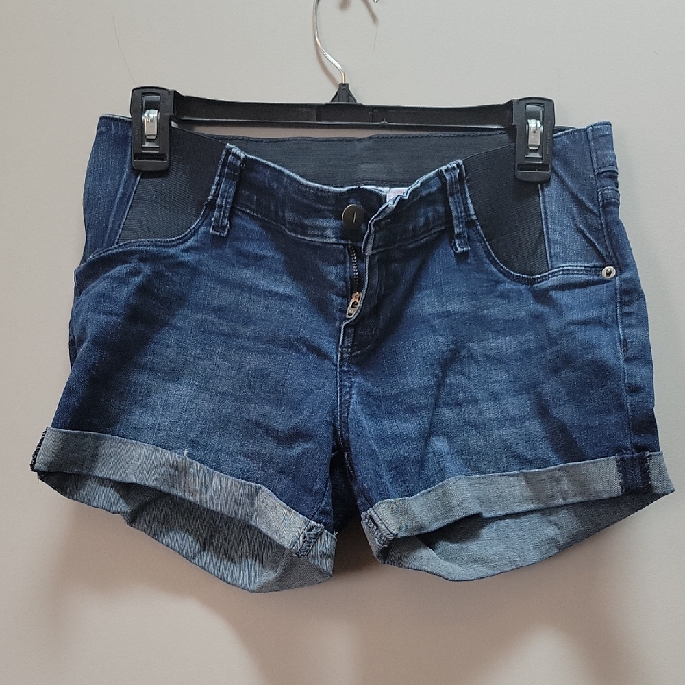 Isabel Maternity by Ingrid & Isabel Indigo Roll-Cuff Maternity Denim Shorts
